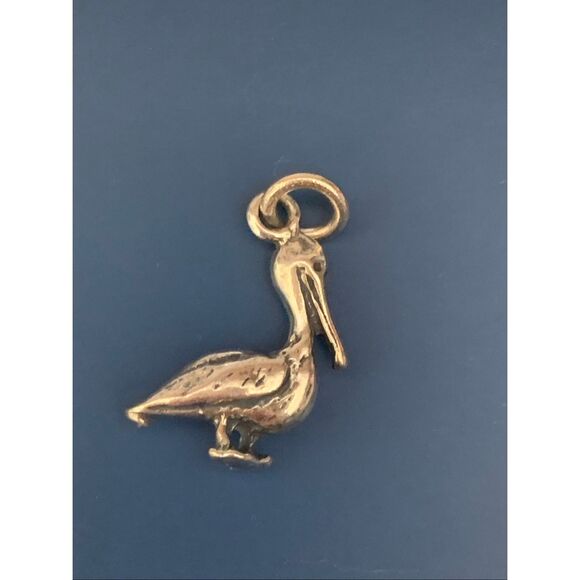 Pelican Sterling Silver Jewelry Charm #birds #beach #water - Picture 1 of 3